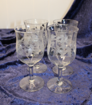 Tiffin Franciscan Special Thistle Set of 4 White Wine Glasses - $68.99