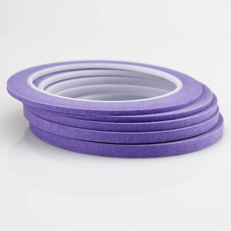 Sporting Purple Thin Paper Masking Tape For Painting &amp; Drawing &amp; DIY Nail Arts &amp; - £23.90 GBP