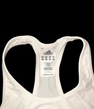Adidas Women’s Techfit White Sports Bra Small NWT ClimaCool Racerback Training image 2