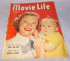 Movie Life Magazine November 1951 Martin and Lewis June Allyson Cover - $12.95
