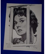 Susan Hayward Academy Award Portrait Print Vintage 1962 Volpe I Want To ... - $227.89 MXN