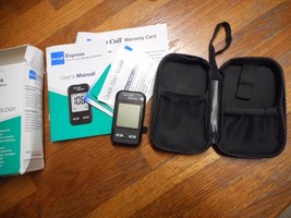 Express Diabetes Testing Kit &amp; Blood Glucose Meter With Carrying Case Bl... - $10.89