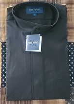 NEIL ALLYN ~  Long Sleeve ~ Black ~ Button Up ~ Men&#39;s Small ~ Cotton Shirt - $22.44