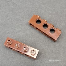 Qty 2 - 3701 LEGO Parts Technic, Brick 1 x 4 with Holes 3701 reddish BROWN - $0.98