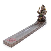 Ganesha Stick Incense Burner 10&quot; Long Holder High Quality Resin Elephant God New - £23.94 GBP