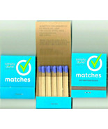 50 packs MATCH BOOKS Blue TiP strike oN Cover cardboard fire matches Sim... - £16.90 GBP