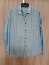 Ticac Mens Button Up Long Sleeve Flip Cuff Shirt Size US Large EUR 3X - £12.27 GBP
