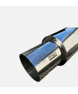 HKS HI-POWER Universal Single Exhaust Muffler Inlet 2.5&quot; Outlet 4.0 in D... - $89.90
