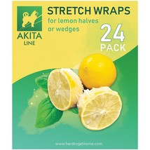 Lemon Covers, Stretch &amp; Wraps for Lemon Halves and Wedges, Bag of 24 - £5.34 GBP