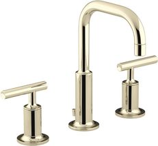 Kohler 14406-4-AF Purist Bathroom Sink Faucet - Vibrant French Gold - £383.65 GBP