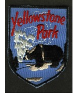 VINTAGE YELLOWSTONE PARK EMBROIDERED CLOTH SOUVENIR TRAVEL PATCH - $151.36 MXN