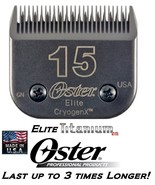 Oster ELITE TITANIUM 15 BLADE*Fit A5 Turbo,A6,Andis AGC,SMC,DBLC,Wahl KM... - $55.99