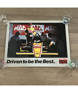 1988 Indy 500 Poster Johnny Rutherford &amp; Mac Tools &quot;Driven to Be The Bes... - $385.86 MXN