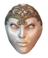  Greek Goddess Mask Halloween Costume Latex Mask Cosplay Adult One Size - £20.57 GBP