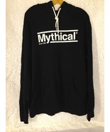 Mythical Black Extra Large Pull Over Hoodie Jacket Men&#39;s Women&#39;s Unisex XL - £37.76 GBP