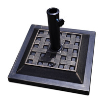 Costway 17.5&quot; Heavy Duty Square Umbrella Base Stand Market Patio Standing Living - £58.45 GBP