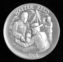 Longines Symphonette "1901 Walter Reed" .925 Sterling Silver Medal 1.2 oz. - $39.00