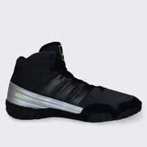 Adidas Speedex Black Grey Solar Green Wrestling Shoes - $94.99