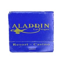 Aladdin Hotel Casino Matchbook Las Vegas NV Matches Blue Gold Vintage Retro - £6.85 GBP