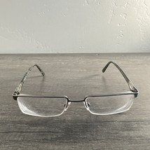 Burberry Eyeglasses B1006 1003 Silver Black Brown Stripe FRAMES ONLY 52-... - $21.14