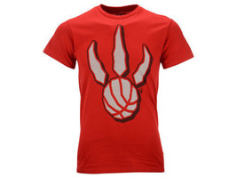 Toronto Raptors UNK NBA Team Logo Blurred Lines Red Basketball T-Shirt - £15.71 GBP