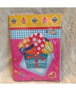 Happy Birthday Musical Card Strawberry Cupcakes Basket Balloons Hearts - £3.13 GBP