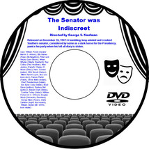 The Senator was Indiscreet 1947 DVD Movie William Powell Ella Raines Peter Lind - £3.90 GBP