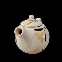 Purinton Pottery Hand Painted Teapot Yellow Blossom Ivy Pattern Tea Pot Small - £20.03 GBP