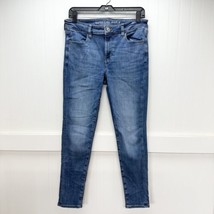 American Eagle Jeans Womens 10 Jegging Next Level Stretch Midrise Blue Denim - £18.04 GBP
