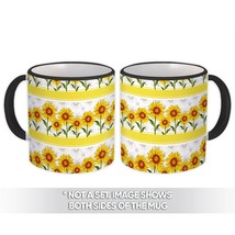 Rustic Sunflowers Row : Gift Mug Pattern Wedding Engagement Party Decor Banner G - £12.57 GBP