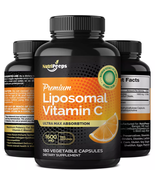 NutriPeeps Liposomal Vitamin C 1600mg -180 Capsules Immune System Supple... - $656.10 MXN