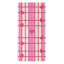 Mondxflaur Striped Hearts Hand Towels for Bathroom Hair Absorbent 14x29 Inch - £10.38 GBP
