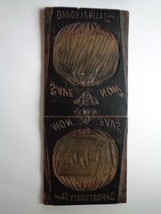Antique Carved Wooden Letterpress Print Block Plate &quot;Save Now&quot; 39 1/2&quot; x... - £49.78 GBP
