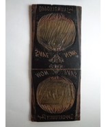 Antique Carved Wooden Letterpress Print Block Plate &quot;Save Now&quot; 39 1/2&quot; x... - £50.87 GBP