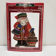 Janlynn Christmas &quot;Greens Keeper Santa&quot; Counted Cross Stitch Ornament Ki... - £7.69 GBP
