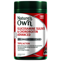 Nature&#39;s Own Glucosamine Sulfate &amp; Chondroitin Advanced for Joint Health - 180 - £94.95 GBP