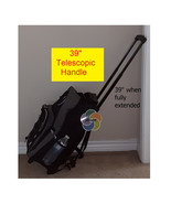  Carry On Backpack with wheels   Rolling Backpack Travel Backpack - Black - €52,49 EUR