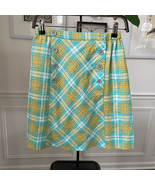 Vintage 60s 70s Laura Baugh for CPS Plaid Mini Skirt Shorts Skort S 8 - $44.95 CAD