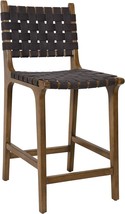 Ball And Cast Counter Stool Barstool, 24 Inch F/A Seat Height, Dark Grey, Faux - £195.08 GBP