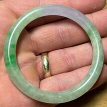 A Jadeite Bangle Green Lavender 51.5mm 135.78ct Fine Quality - $805.00
