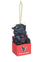NFL Houston Texans Mascot Tiki Design Christmas Tree Ornament New - $14.78