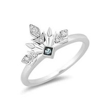 Enchanted Disney Frozen 2 Elsa Snowflake Engagement Ring Promise Wedding Ring - $65.00