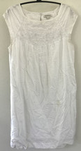 Banana Republic White Knee Length Sheath Embroidered Lace Floral Dress 6... - $376.73 MXN