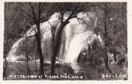 Turner Falls Davis Oklahoma OK Winter View Real Photo RPPC Postcard A12 - £2.34 GBP