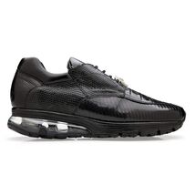 Belvedere Lazaro Genuine Caiman & Lizard Bicycle Toe Sneakers Black Y40B image 2