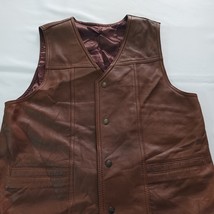 Rom-Blanexim Men’s Brown Leather Romanian Vest Size 54 image 13