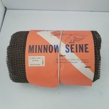 Vintage Ericksen Minnow Seine Net 4&#39; × 10&#39;, 1/4&quot; Mesh, Nice Display Piec... - $49.45