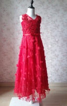 A-Line Princess Floor Length Flower Girl Dress-Tulle Sleeveless Scoop Neck NWT image 1
