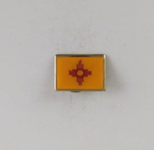 Vintage Yellow &amp; Red Southwestern Design Lapel Hat Pin - £4.98 GBP