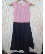 Closet London Pink Black Pleated Two Tone Dress size 4  - $487.76 MXN